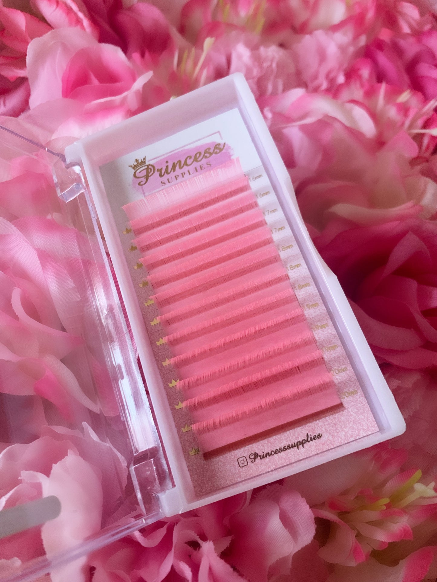 Pink Translucent Lash Tray